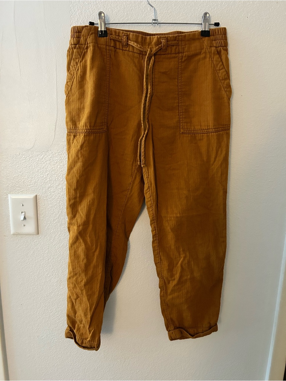 Old Navy Women's Mustard Drawstring Utility